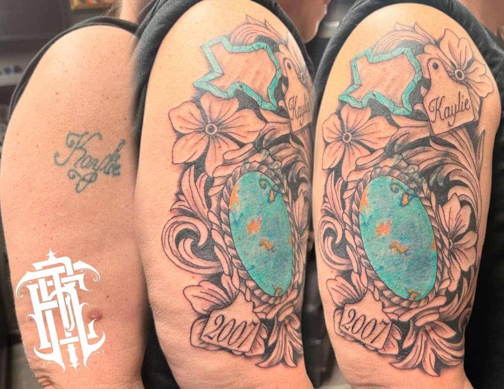 Texas Turquoise & Wildflower Memorial Cover-Up